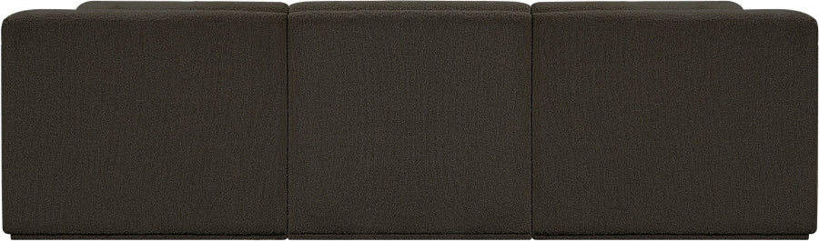 Ollie Boucle Fabric Sofa Brown - 118Brown-S98 - Vega Furniture
