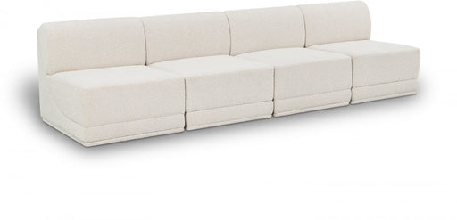 Ollie Boucle Fabric Sofa Cream - 118Cream-S120 - Vega Furniture