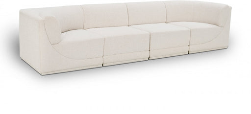 Ollie Boucle Fabric Sofa Cream - 118Cream-S128 - Vega Furniture