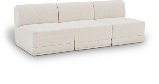 Ollie Boucle Fabric Sofa Cream - 118Cream-S90 - Vega Furniture