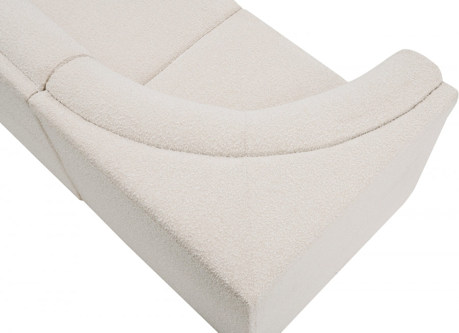 Ollie Boucle Fabric Sofa Cream - 118Cream-S98 - Vega Furniture