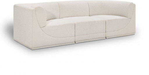 Ollie Boucle Fabric Sofa Cream - 118Cream-S98 - Vega Furniture