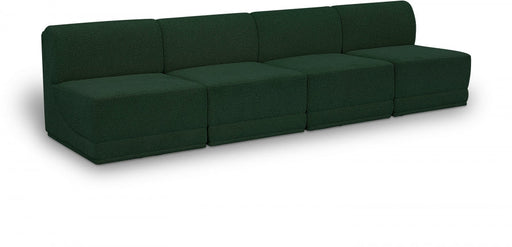 Ollie Boucle Fabric Sofa Green - 118Green-S120 - Vega Furniture