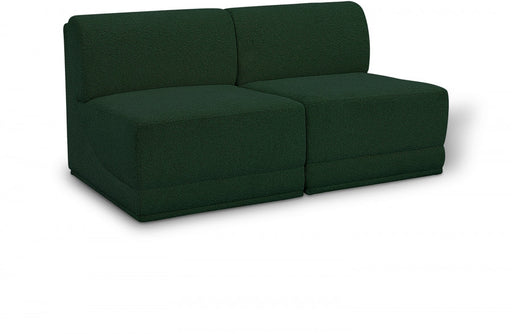 Ollie Boucle Fabric Sofa Green - 118Green-S60 - Vega Furniture