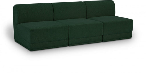 Ollie Boucle Fabric Sofa Green - 118Green-S90 - Vega Furniture