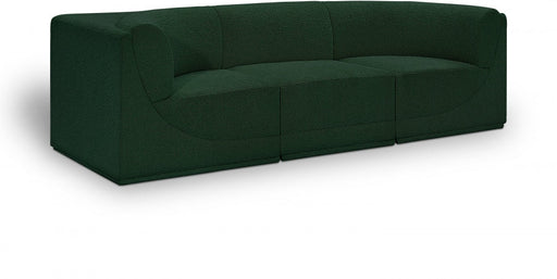 Ollie Boucle Fabric Sofa Green - 118Green-S98 - Vega Furniture