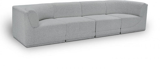 Ollie Boucle Fabric Sofa Grey - 118Grey-S128 - Vega Furniture