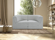 Ollie Boucle Fabric Sofa Grey - 118Grey-S68 - Vega Furniture