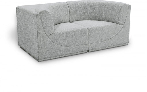 Ollie Boucle Fabric Sofa Grey - 118Grey-S68 - Vega Furniture