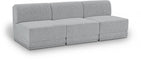 Ollie Boucle Fabric Sofa Grey - 118Grey-S90 - Vega Furniture