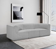 Ollie Boucle Fabric Sofa Grey - 118Grey-S98 - Vega Furniture