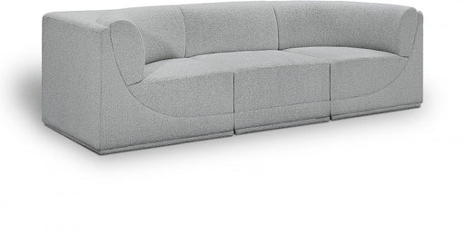 Ollie Boucle Fabric Sofa Grey - 118Grey-S98 - Vega Furniture