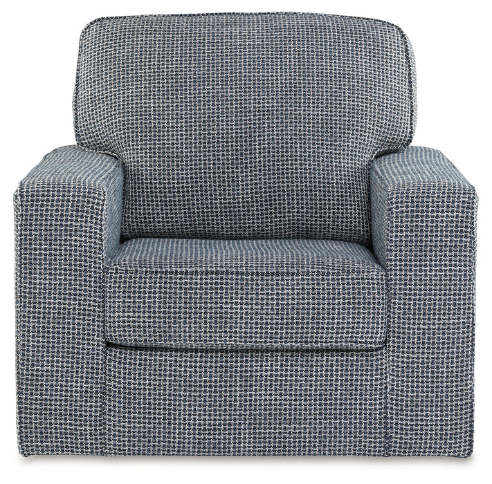 Olwenburg Denim Swivel Accent Chair - A3000652 - Vega Furniture