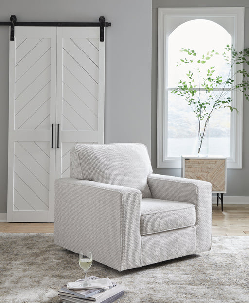 Olwenburg Taupe Swivel Accent Chair - A3000650 - Vega Furniture