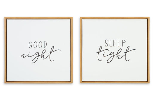 Olymiana White/Black Wall Art, Set of 2 - A8000361 - Vega Furniture