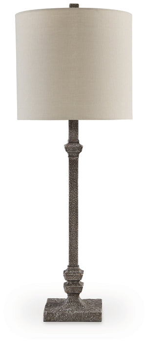 Oralieville Distressed Gray Accent Lamp - L208413 - Vega Furniture