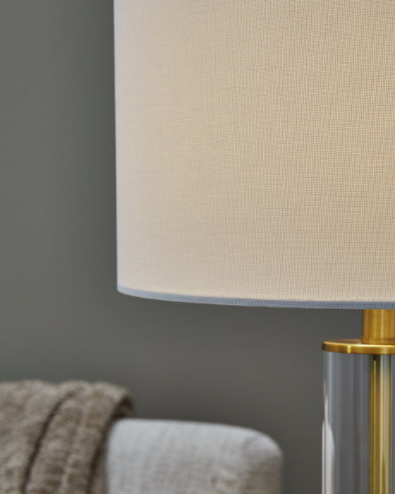 Orenman Clear/Brass Finish Table Lamp, Set of 2 - L431584 - Vega Furniture