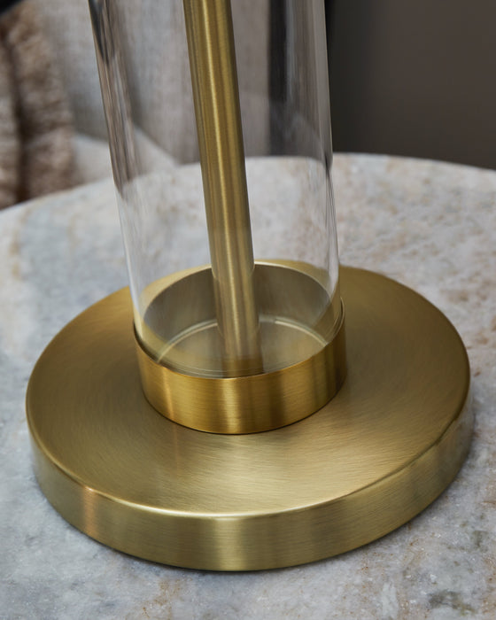 Orenman Clear/Brass Finish Table Lamp, Set of 2 - L431584 - Vega Furniture