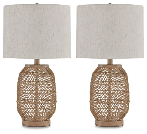 Orenman Light Brown Table Lamp, Set of 2 - L329094 - Vega Furniture