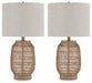 Orenman Light Brown Table Lamp, Set of 2 - L329094 - Vega Furniture