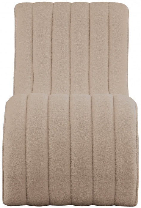 Orian Beige Teddy Fabric Chaise - 156Beige - Vega Furniture