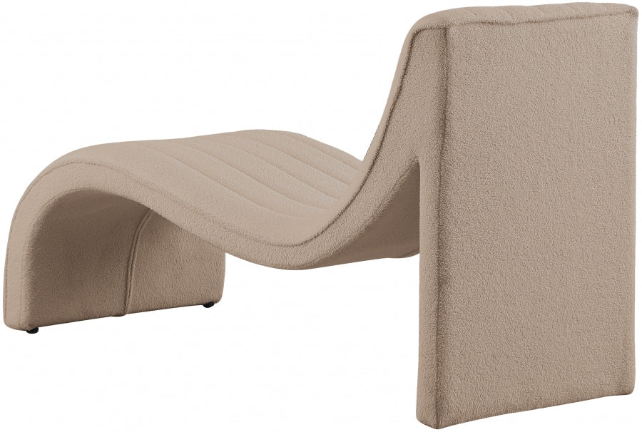 Orian Beige Teddy Fabric Chaise - 156Beige - Vega Furniture