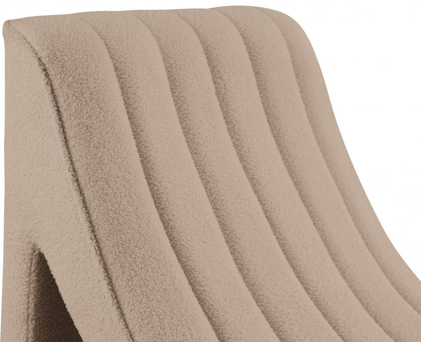 Orian Beige Teddy Fabric Chaise - 156Beige - Vega Furniture