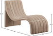 Orian Beige Teddy Fabric Chaise - 156Beige - Vega Furniture