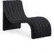 Orian Black Teddy Fabric Chaise - 156Black - Vega Furniture