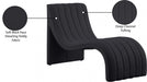 Orian Black Teddy Fabric Chaise - 156Black - Vega Furniture