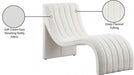 Orian Cream Teddy Fabric Chaise - 156Cream - Vega Furniture