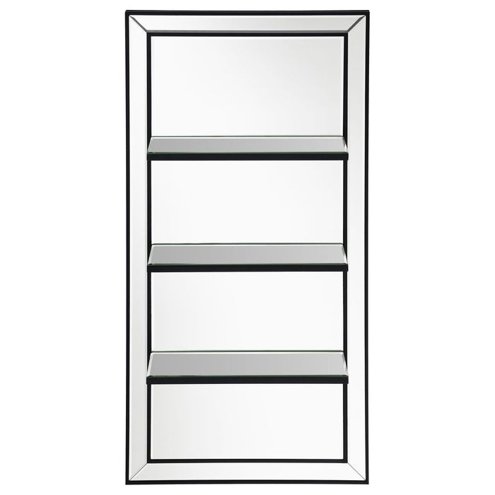 Oriel 3-Shelf Rectangle Wall Mirror - 961631 - Vega Furniture