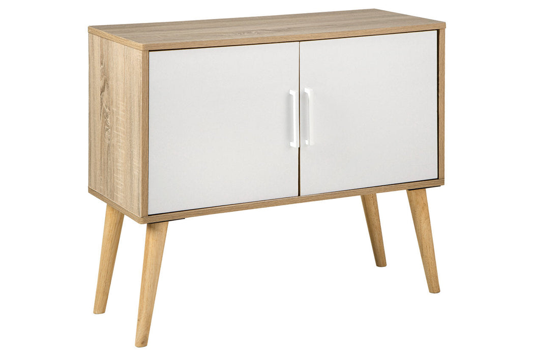 Orinfield Natural/White Accent Cabinet - A4000396 - Vega Furniture