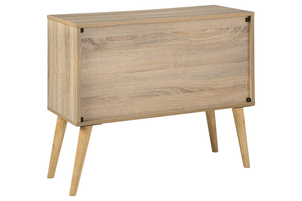 Orinfield Natural/White Accent Cabinet - A4000396 - Vega Furniture