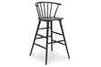 Otaska Black Bar Height Stool, Set of 2 - D406-230 - Vega Furniture