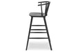 Otaska Black Bar Height Stool, Set of 2 - D406-230 - Vega Furniture