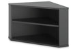 Otaska Black Home Office Corner Bookcase - H206-22H - Vega Furniture