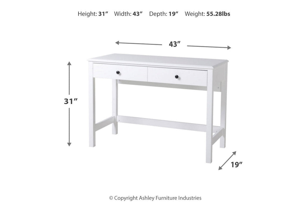 Othello White Home Office Desk - Z1611054 - Vega Furniture