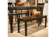 Owingsville Black/Brown Dining Bench - D580-00 - Vega Furniture
