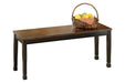 Owingsville Black/Brown Dining Bench - D580-00 - Vega Furniture