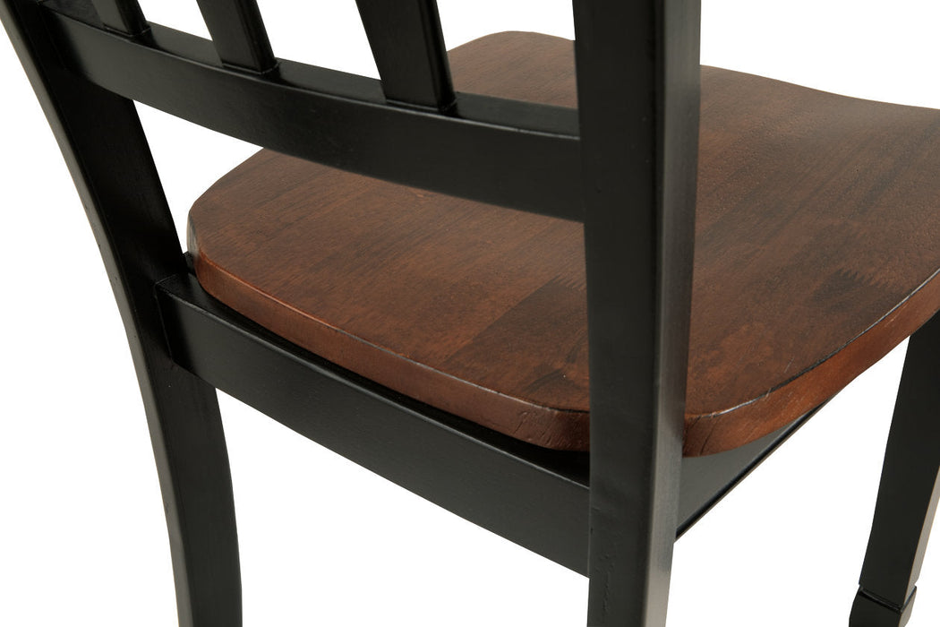 Owingsville Black/Brown Dining Chair, Set of 2 - D580-02 - Vega Furniture