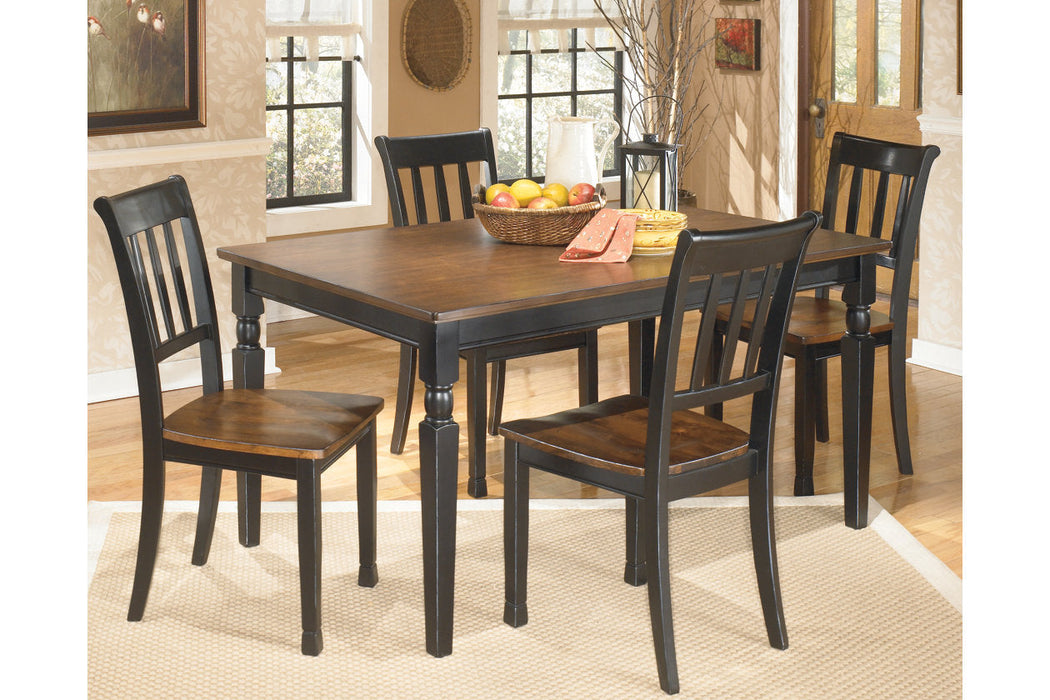 Owingsville Black/Brown Dining Table - D580-25 - Vega Furniture