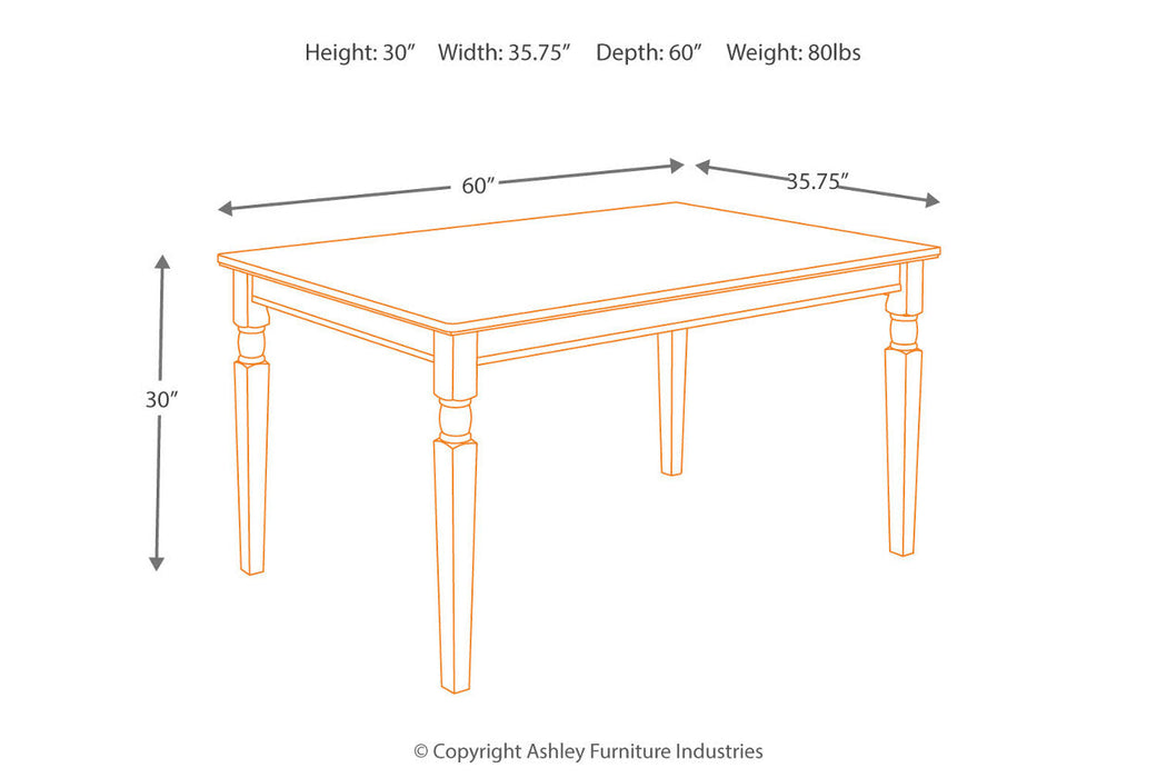 Owingsville Black/Brown Dining Table - D580-25 - Vega Furniture