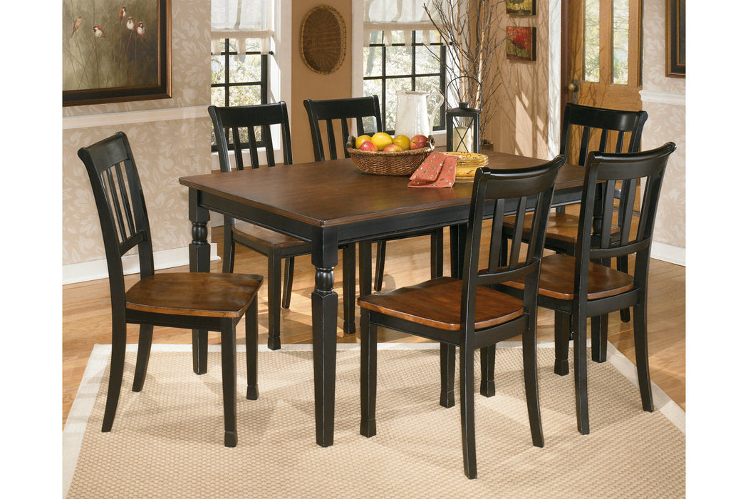 Owingsville Black/Brown Dining Table - D580-25 - Vega Furniture