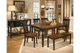 Owingsville Black/Brown Dining Table - D580-25 - Vega Furniture