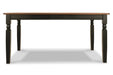 Owingsville Black/Brown Dining Table - D580-25 - Vega Furniture