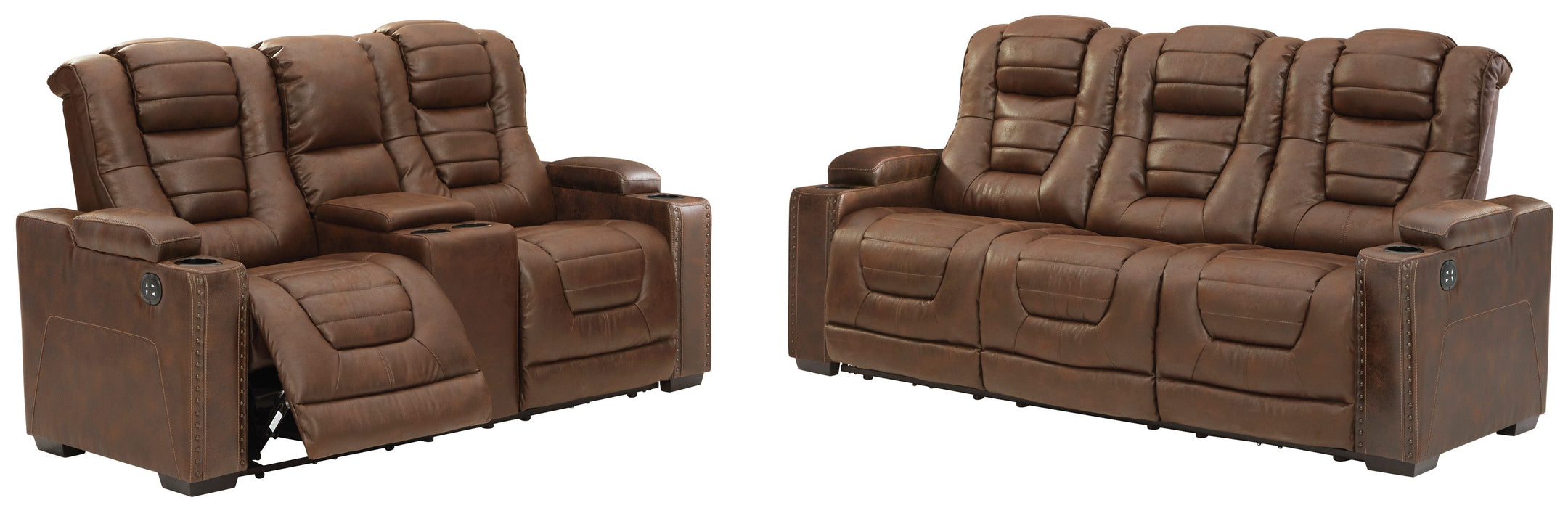 Owner's Box Thyme Power Reclining Living Room Set - SET | 2450515 | 2450518 - Vega Furniture