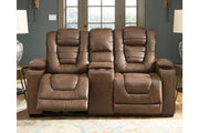 Owner's Box Thyme Power Reclining Loveseat with Console - 2450518 - Vega Furniture