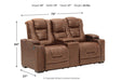 Owner's Box Thyme Power Reclining Loveseat with Console - 2450518 - Vega Furniture