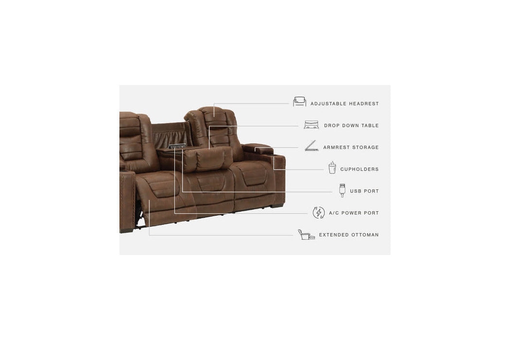 Owner's Box Thyme Power Reclining Sofa - 2450515 - Vega Furniture